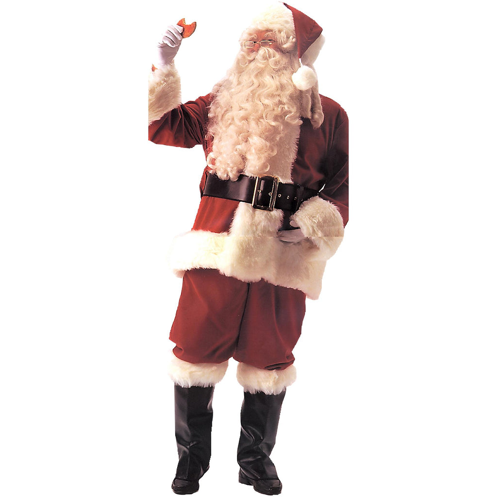 Santa Suit Deluxe Velvet Adult Halloween Costume
