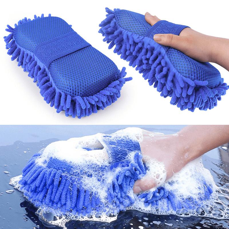 Car Motorcycle Washing SponBrush Soft Chenille Microfiber For Car Body Cleaning Water Absorbtion SponBrushes Detailing Washer