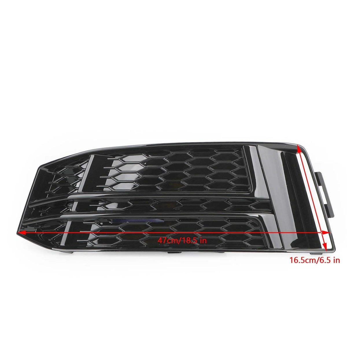 Black Front Fog Light Cover fit AUDI A4 B9 S-LINE 2016-2023 Bumper Grille Generic
