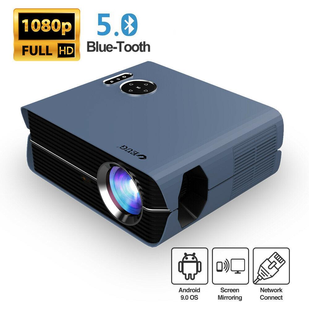 2024 android 9.0 projector native 1080p home theater bt 5.0 online vdieo game tv