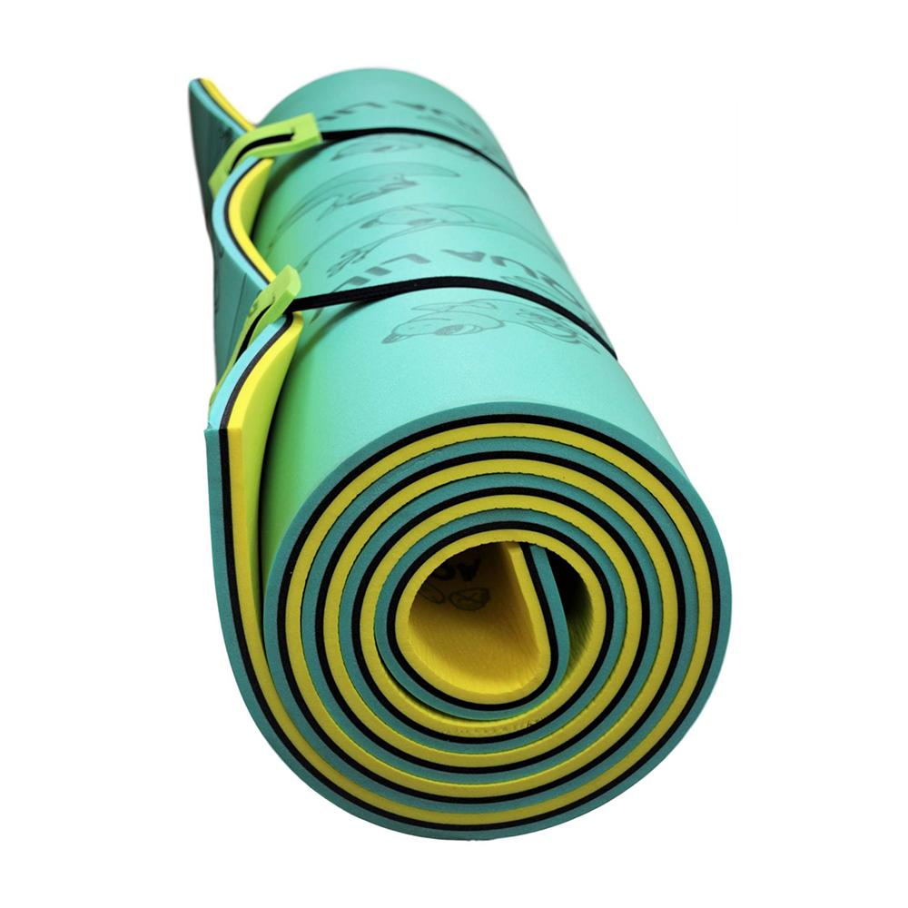 Aqua Lily Pad 15 Foot Bullfrog Water Playground Floating Foam Island with Buoyant Soft Vinyl Foam Pool Noodle Float, Lime Green