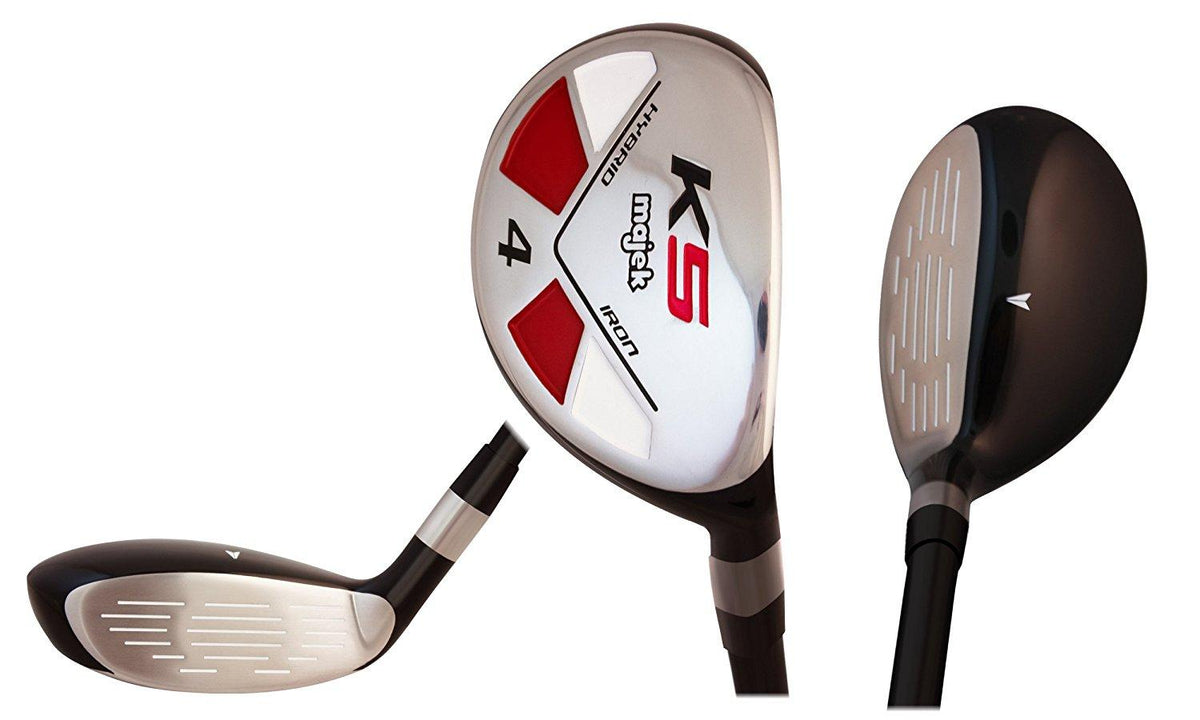 Majek Senior Ladies Golf Clubs All True Hybrid Set 55+ Years Womens Right Hand Lady Complete Set which Includes: #4, 5, 6, 7, 8, 9, PW + SW Lady Flex Right Handed Utility A Lady Flex