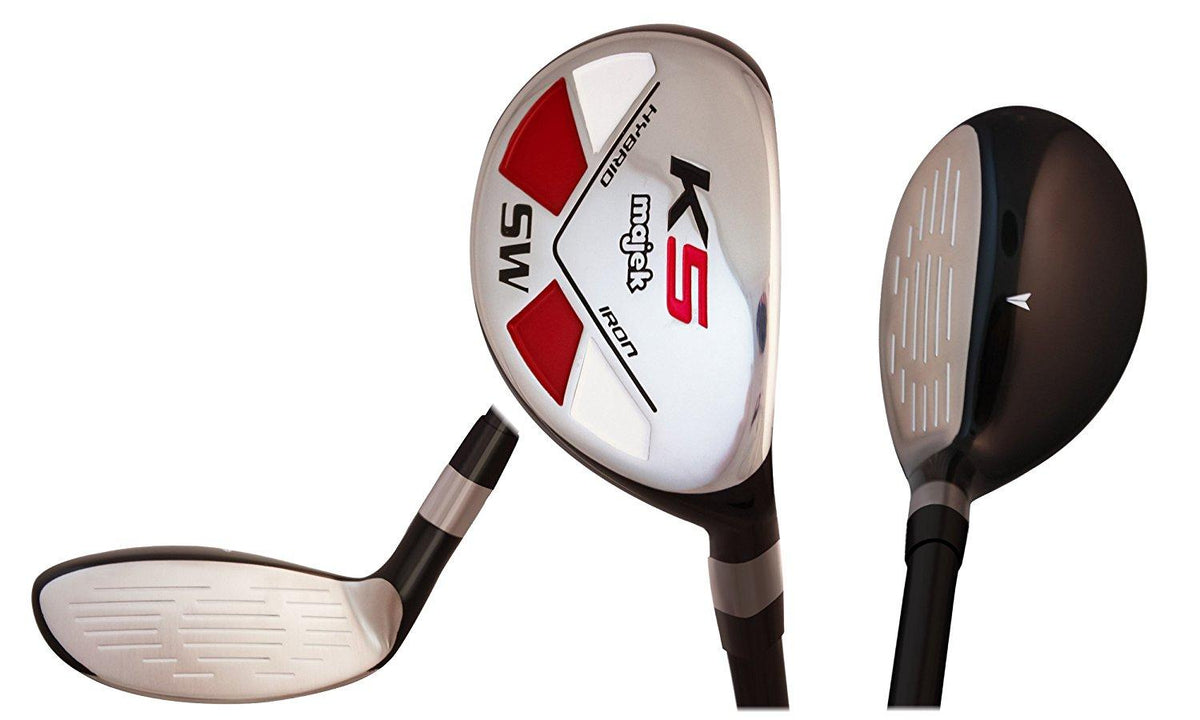 Majek Senior Ladies Golf Clubs All True Hybrid Set 55+ Years Womens Right Hand Lady Complete Set which Includes: #4, 5, 6, 7, 8, 9, PW + SW Lady Flex Right Handed Utility A Lady Flex