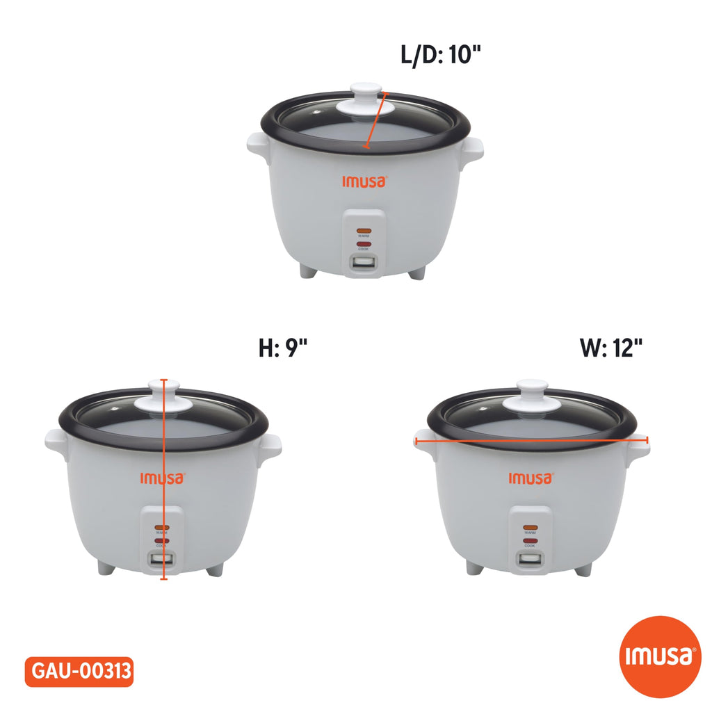Electric Rice Cooker 16 Cup Cooked 8 Cup Uncooked – Ceramic Nonstick Pot, Multi Cooker for Rice, Quinoa, Oatmeal, Stew – Keep Warm Function – Compact for Kitchen Dorm RV