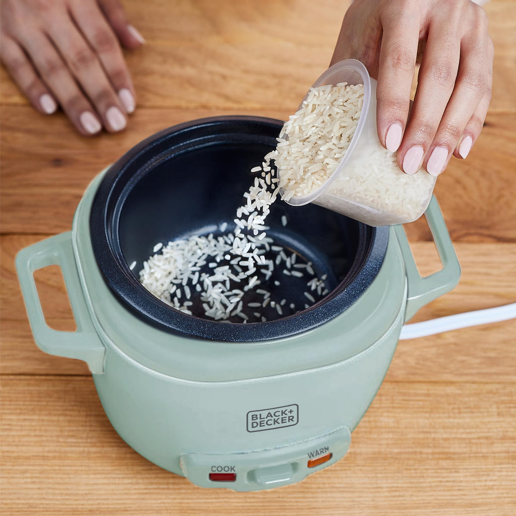 3-Cup Cooked (1.5 Cups Uncooked) Rice Cooker, Removable Nonstick Bowl, One-Touch Operation, Surf Spray