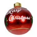 Vickerman 17" Red and Green Ornament Figure featuring Merry Christmas