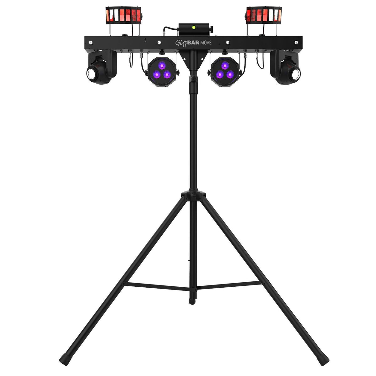 Chauvet DJ GigBar Move 5-in-1 Ultimate Effect Light System with Hurricane 700 Fog Machine Package
