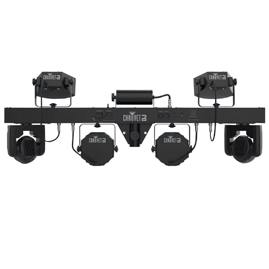 2x Chauvet DJ GigBar Move 5-in-1 Ultimate Effect Light Systems with DMX Controller &amp; Fog Machine Package