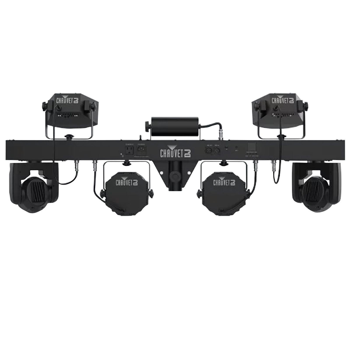 2x Chauvet DJ GigBar Move 5-in-1 Ultimate Effect Light Systems with DMX Controller &amp; Fog Machine Package
