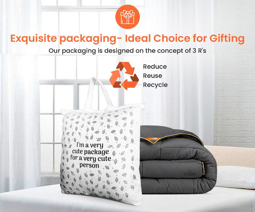 Twin Comforter Pinch Moss 300 GSM Plush Siliconized Microfiber Fill Duvet Insert Box Stiched Quilted Fluffy Soft 600 TC Egyptian Cotton Shell with Piping &amp; Pillowcases