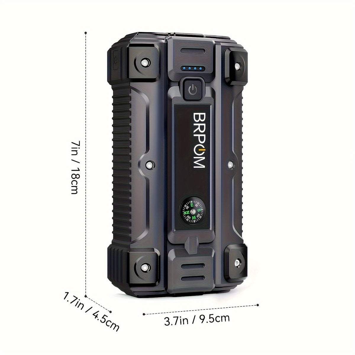 Car Jump Starter, 4000A Peak (Up To All Gas Or 2.64gal Diesel Engine, 50 Times) 12V Auto Booster Battery With  Charger Smart Jump Cables