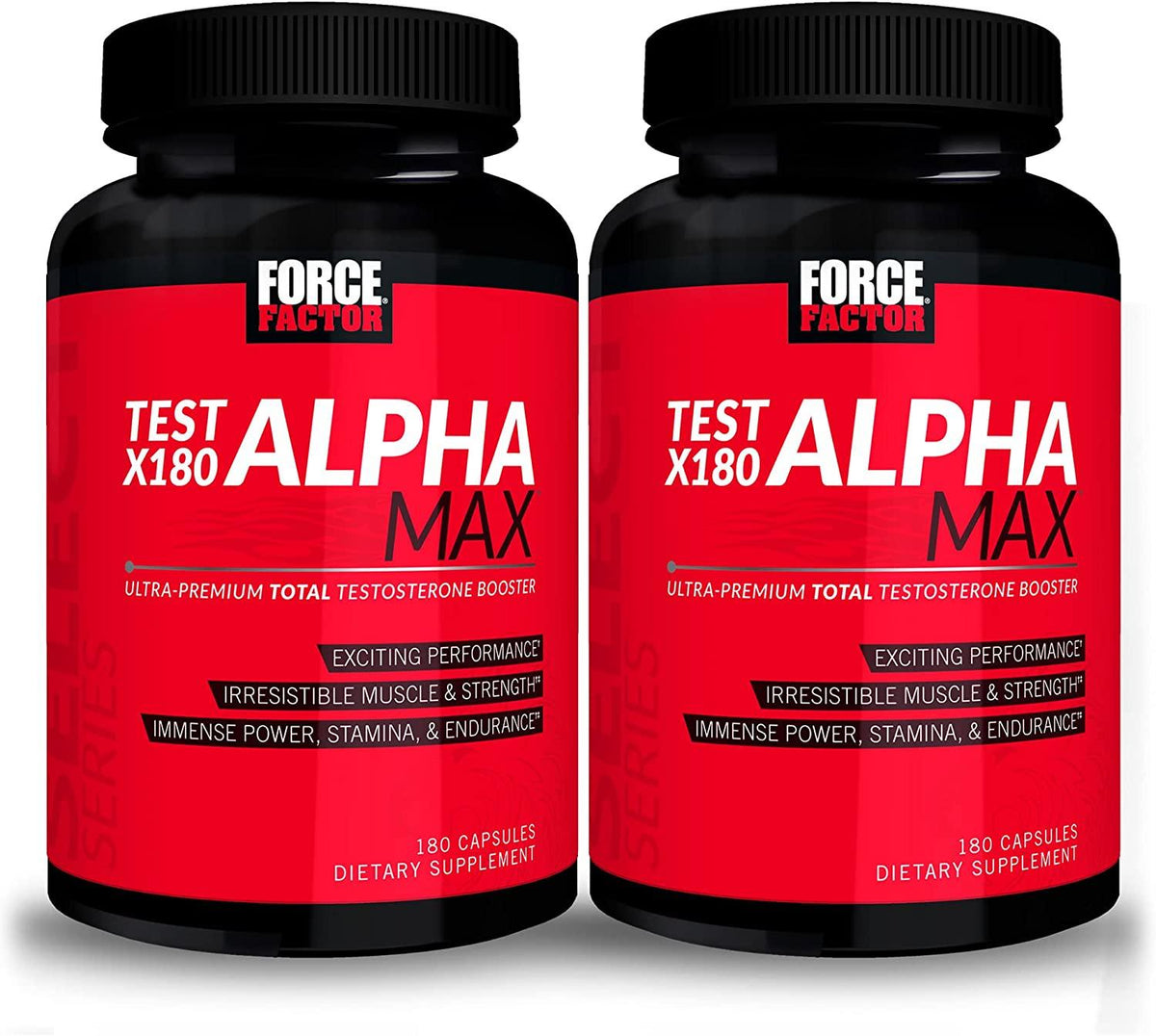 Force Factor Test X180 Alpha Max 180ct 2-Pack, 360 Count
