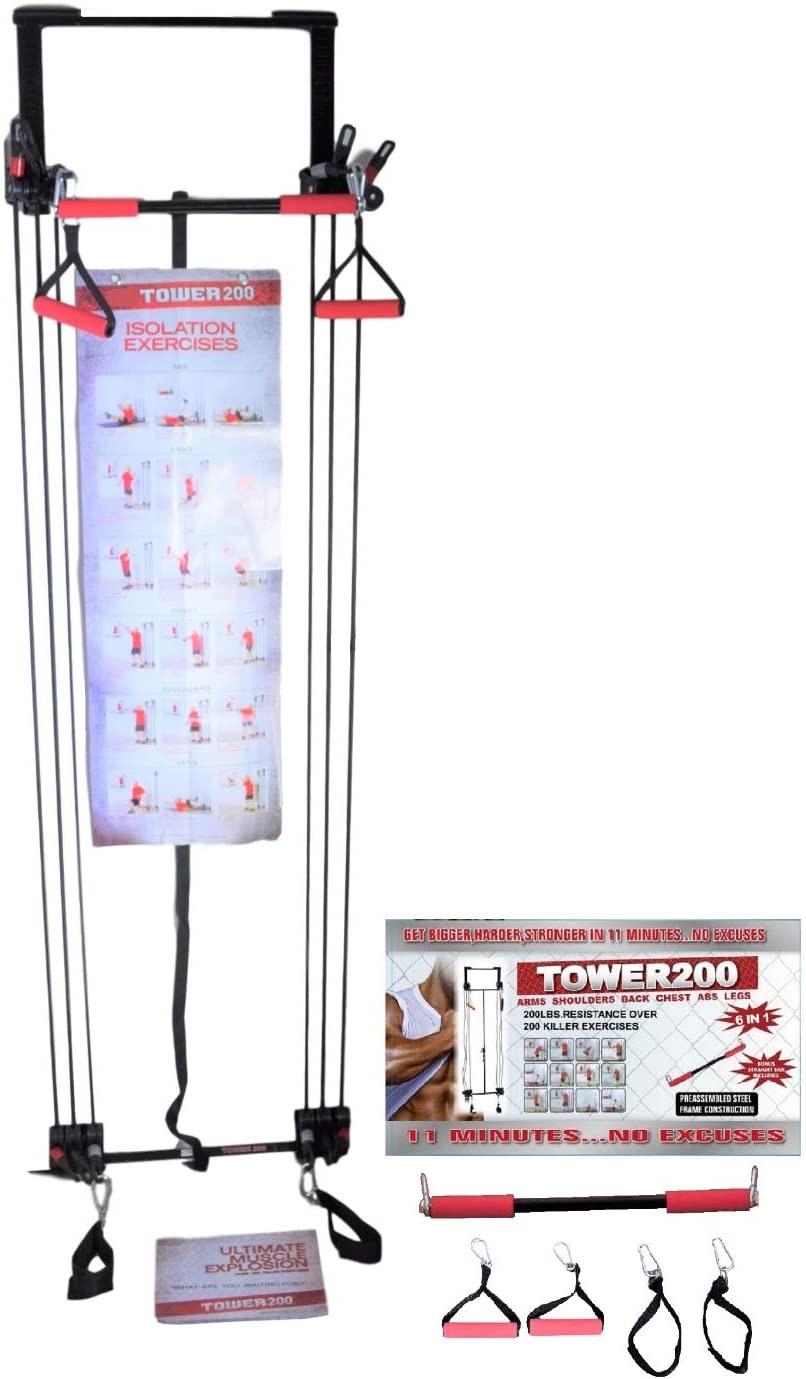 Tower 200 Complete Door Gym Full Body Workouts Fitness Exercise Home Gym
