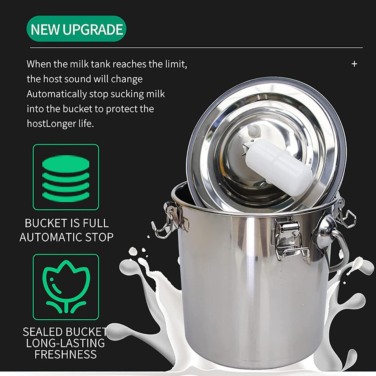 huidazhou electric milking machine for goats, 5l goat milking machine kit, portable milker machine, livestock household domestic farm milking device