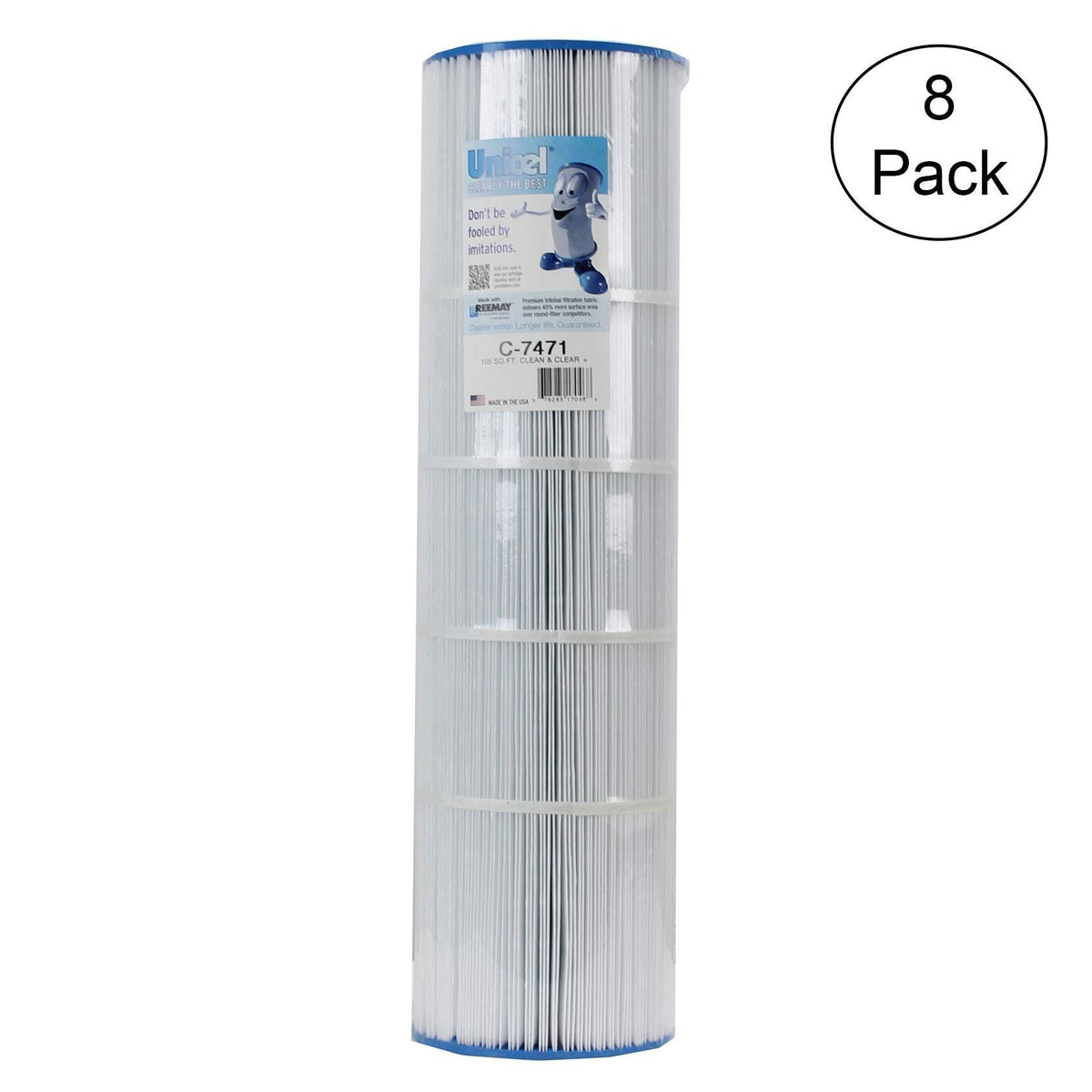 unicel clean plus replacement cartridge filter c-7471 pcc 105 fc1977 (8 pack)