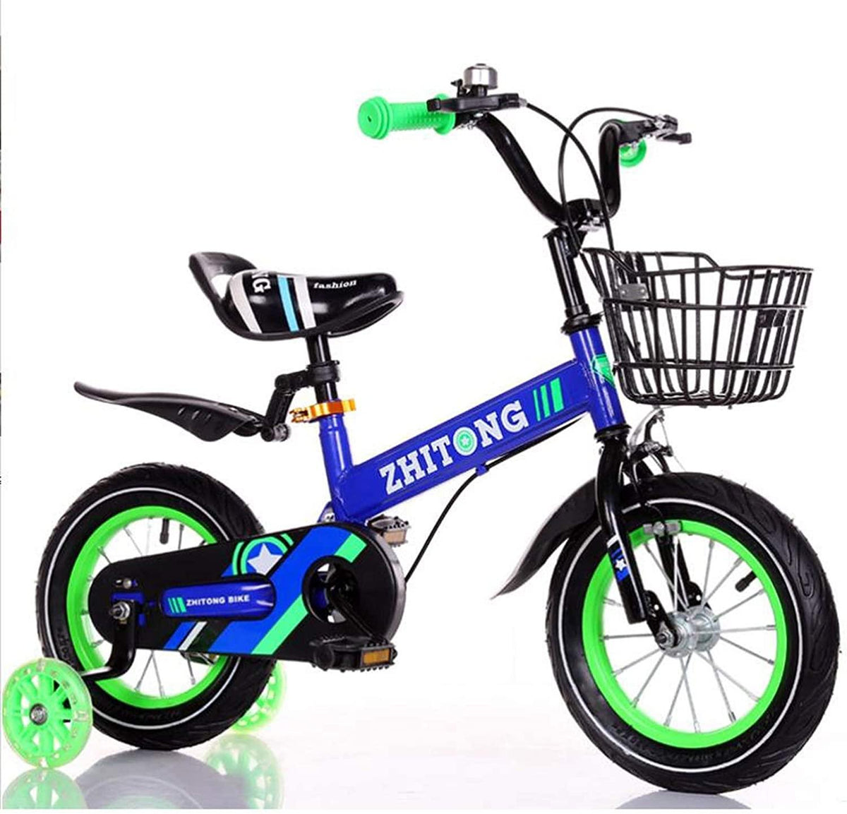 JLFSDB Kids Bike BMX Bike for Kids Boys Girls Bicycle Child Bikes,Boy’s Girl’s Child Bike 12”, 14”, 16”, 18” with Stabilisers, and Holder. (Color : Blue, Size : 14inch)