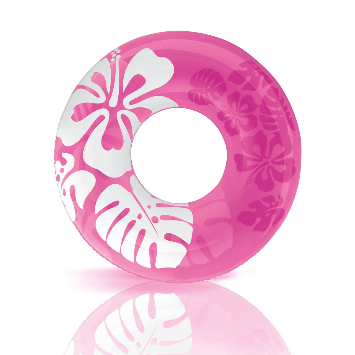 36 Inch Transparent Inflatable Round Swimming Pool Ring Float (24 Pack)