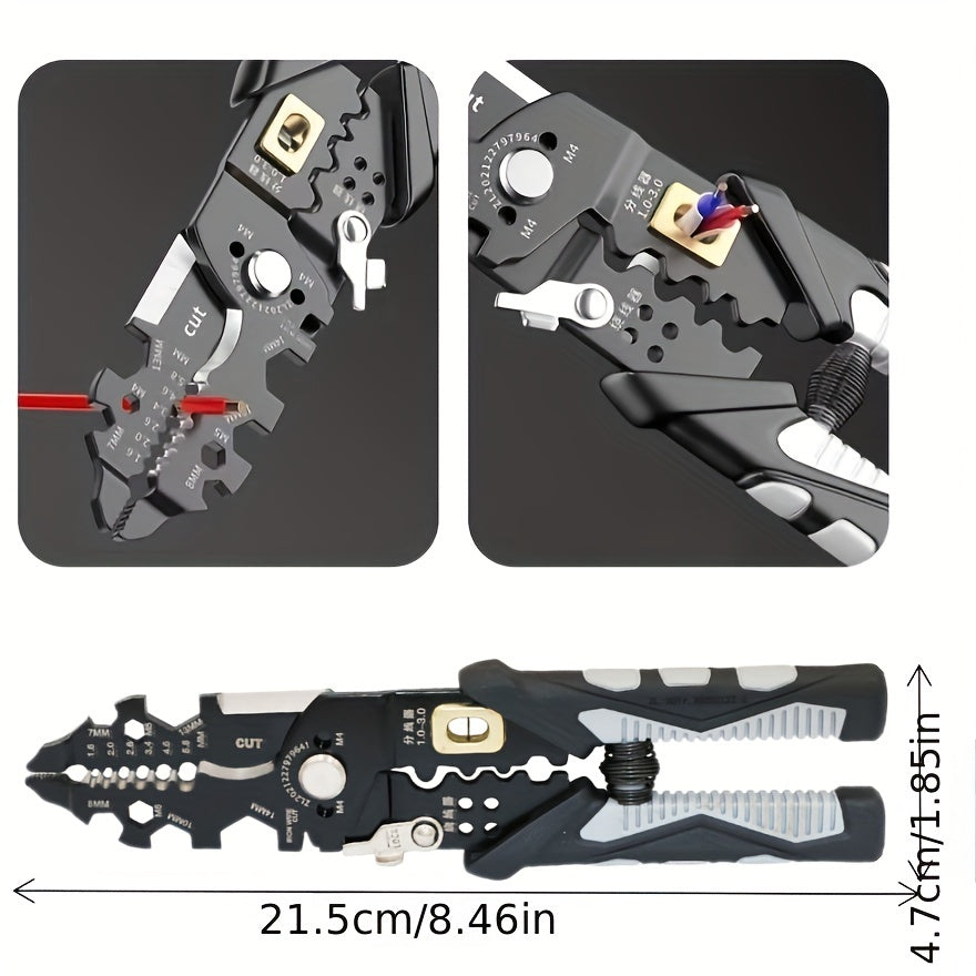 Car Wire Stripper, Multi-function Stripping Pliers, Hardware Tools For Wire Winding, Wire Cutting, Wire Stripping And Wire Pressing