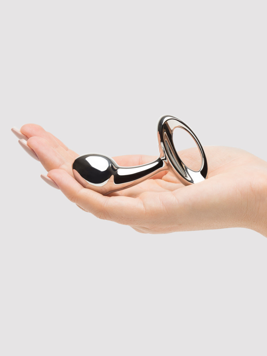 njoy Pure Plug Small Stainless Steel Butt Plug, Silver