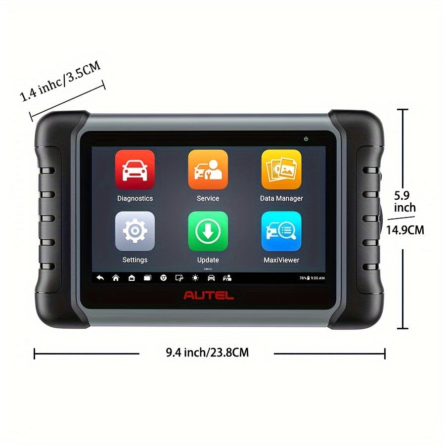 Autel OBD2 Scanner MaxiCOM MK808Z-(Same As MK808BT PRO), Android 11 Based Bi-Directional Control Scan Tool, 28+ Services, Wireless 506/MV108