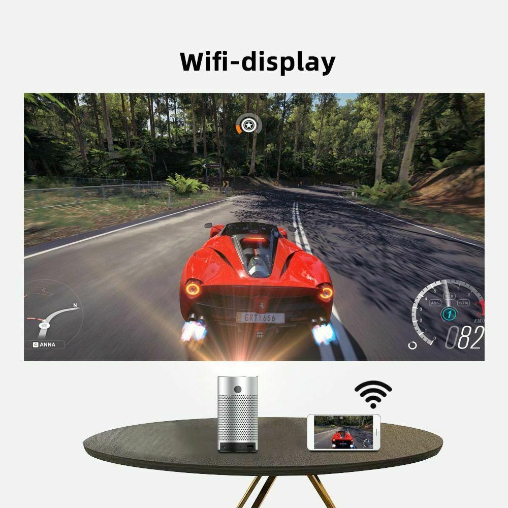 pocket portable smart projector android 8.1 os wifi 1080p 4k tv led home theater
