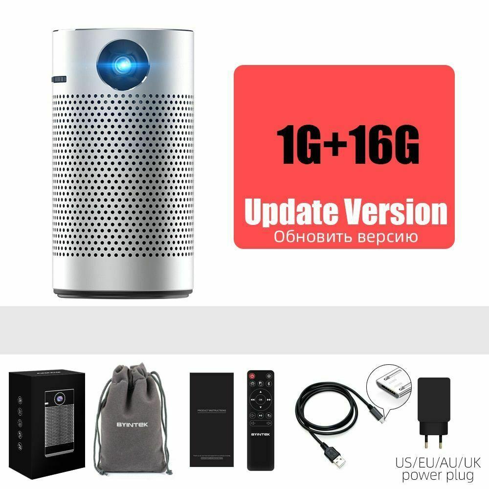 pocket portable smart projector android 8.1 os wifi 1080p 4k tv led home theater