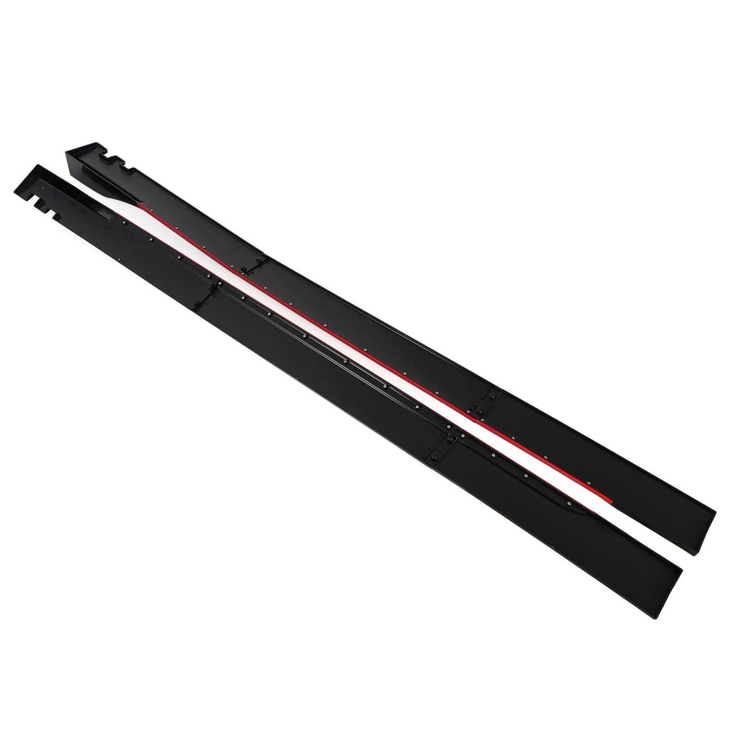 78.7" Universal Side Skirt Extensions Rocker Panel Splitters Lip Polypropylene Fit Benz W205 W204 W203 C Class C200 C250 C300 C350 C63 AMG Generic