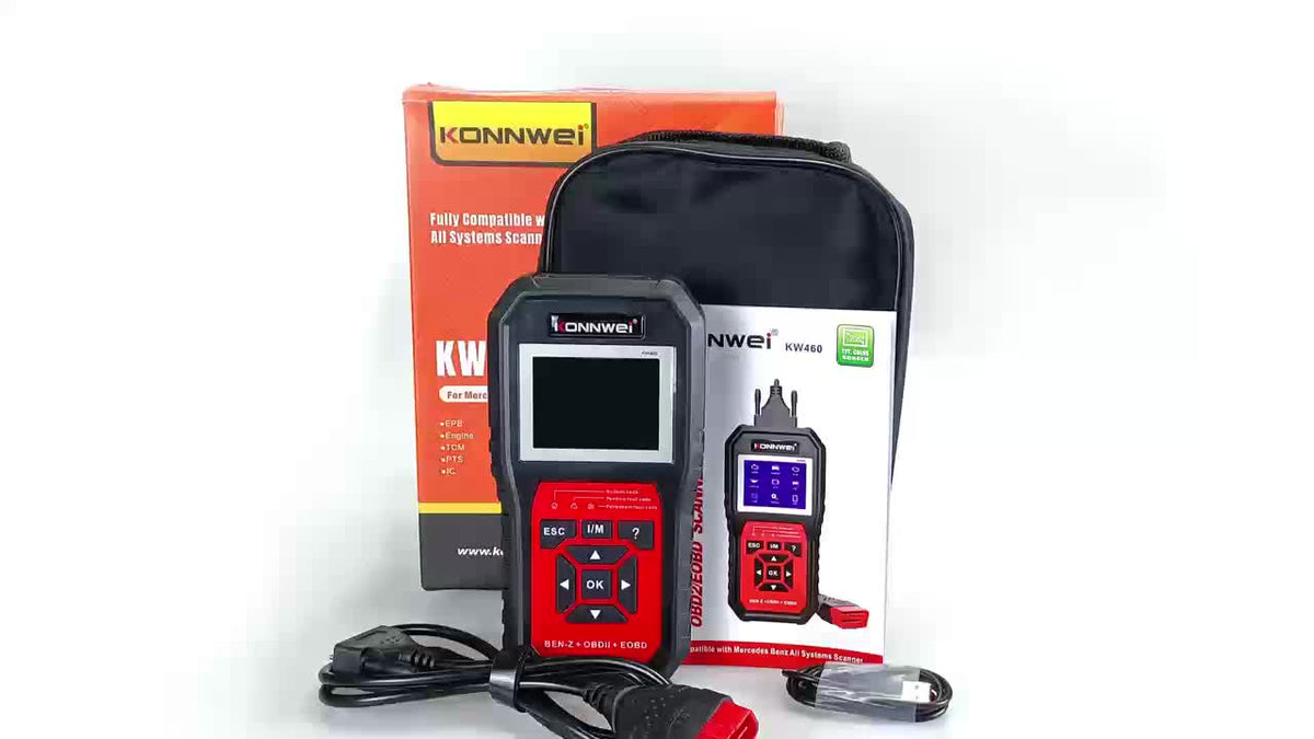 KONNWEI Car Obd2 Scanner For Mercedes-Benz, ABS Airbag Oil ABS EPB DPF SRS TPMS Reset Full Systems Diagnostic Tool EOBD Inspection Tester Tools
