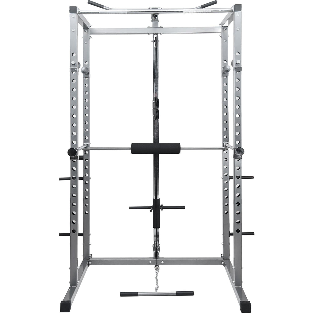 Irfora Multi Function Power Cawith Lat Pull Down and Low Row Home Gym Equipement Olympic Squat Cafor Weight Training