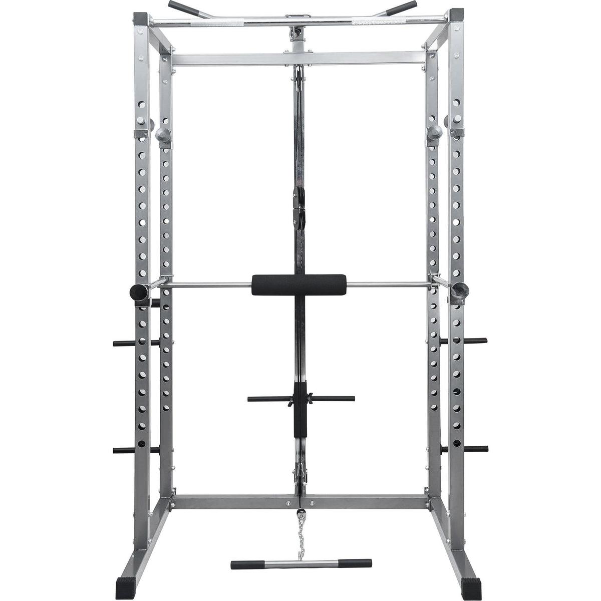 Multi-Function Power Cawith Lat Pull-Down and Low Row Home Gym Equipement Olympic Squat Cafor Weight Training