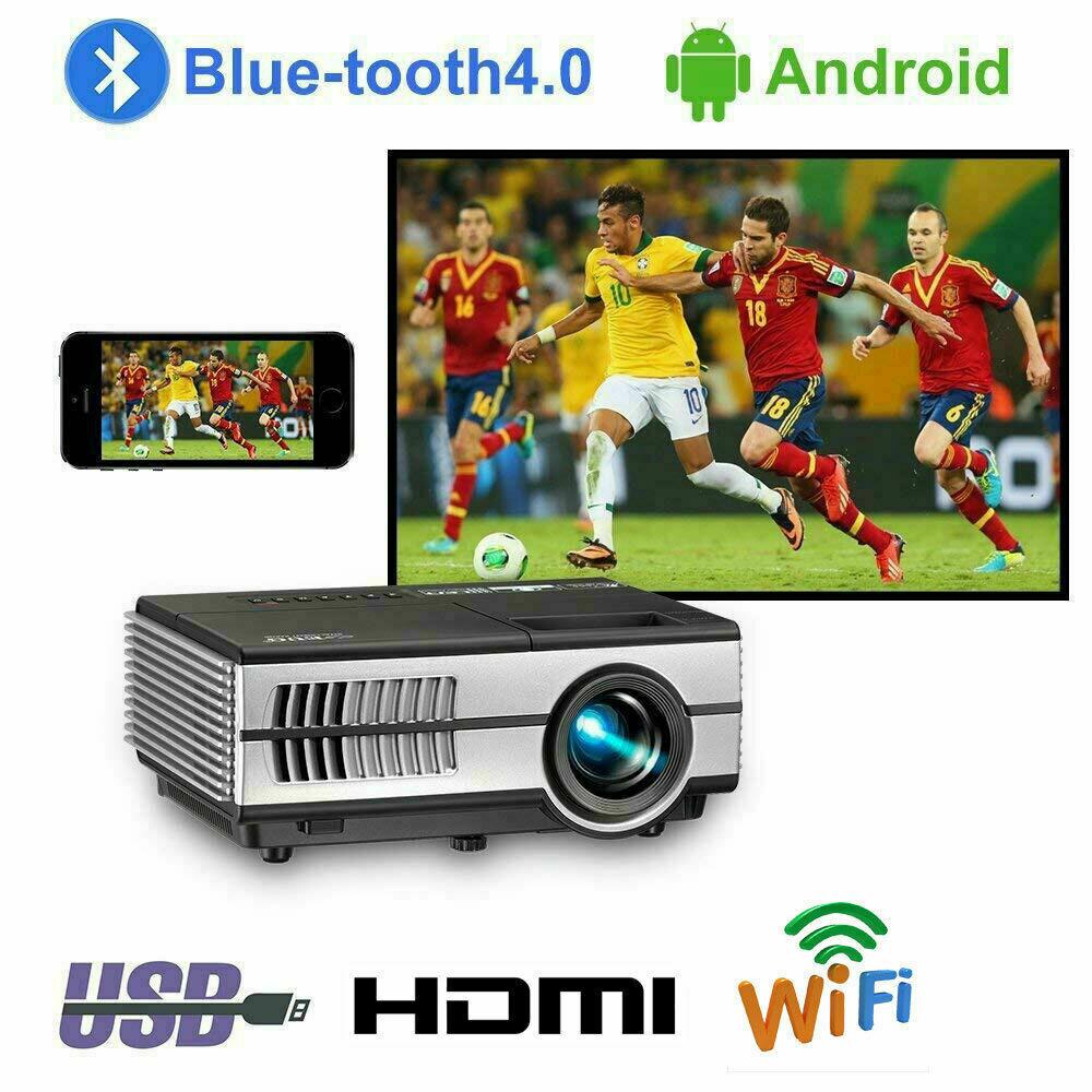full hd wifi smart movie projector home theater proyector 1080p video tv youtube