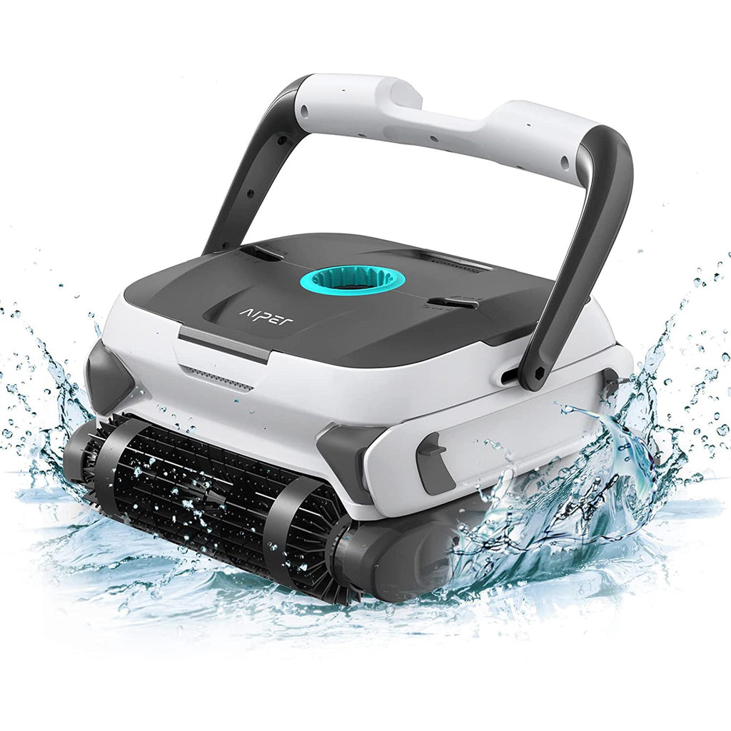 Aiper Smart Orca 1200 Pro Automatic Robotic Wall Climbing Swimming Pool Cleaner with Tangle Free 50 Foot Cord, Dual PVC Brushes,