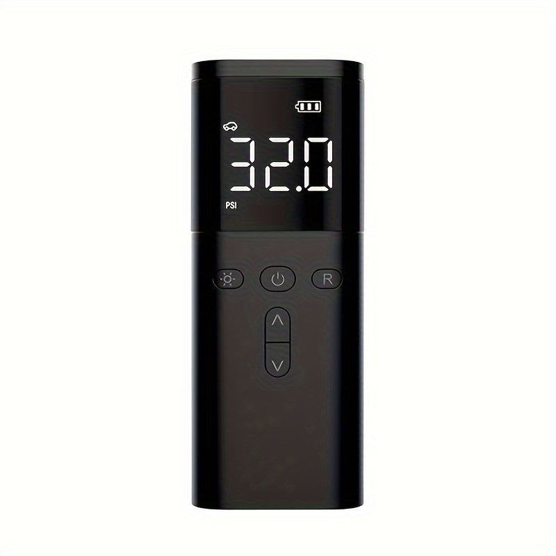 Rechargeable Wireless Air Compressor: Inflate Your Car Tires Anywhere With LED Lamp & Power Bank Function!