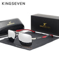 Aluminum Men's Polarized Lens Brand Red Design Temples Coating Mirror Sunglasses