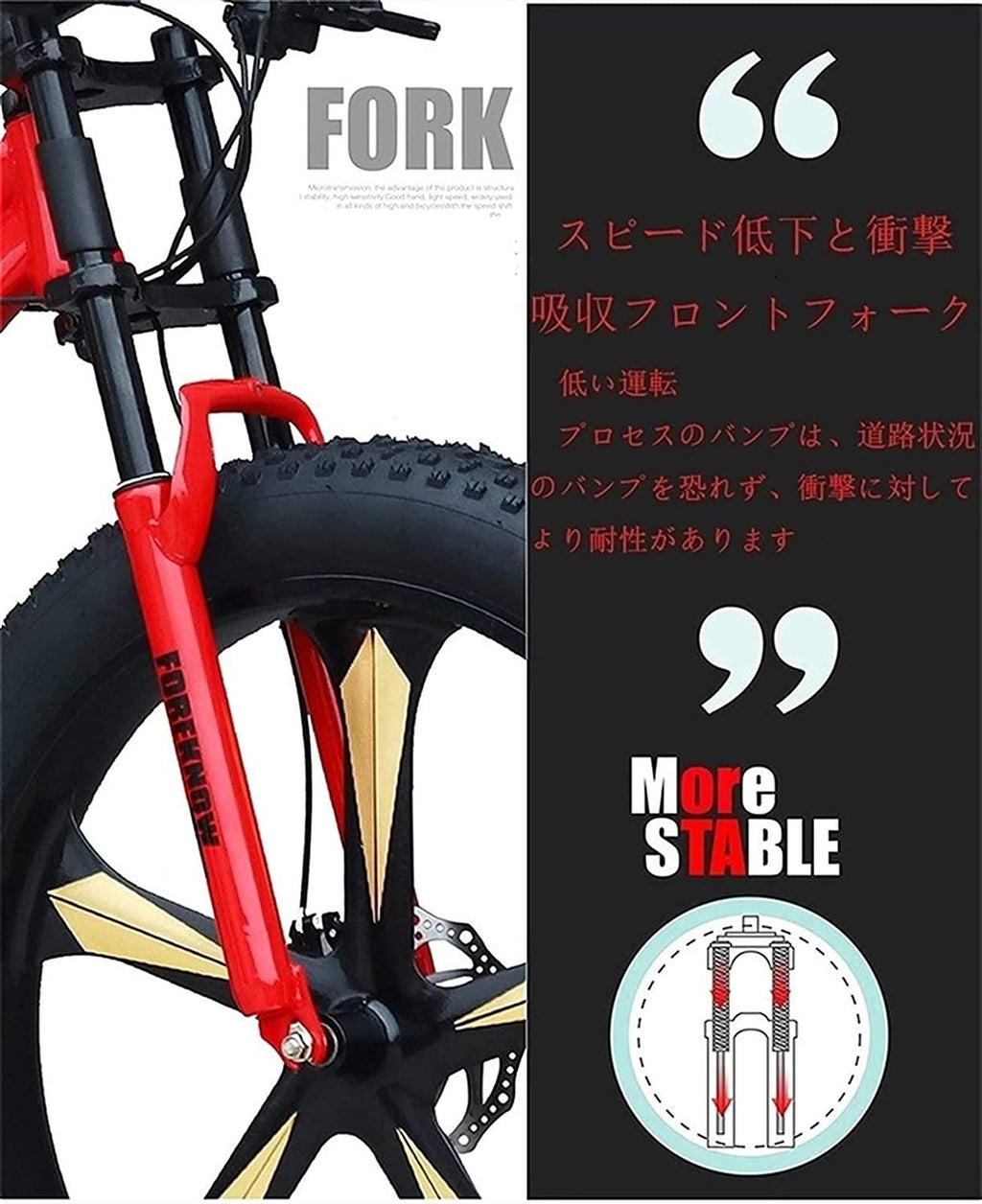 CHICAI Adult Mountain Bike 26-inch Beach Snow Fat Bike Mountain Cross-Country Steel Ultra-Wide Tire Sports Bike 21-30speed Low-Speed Racing Student Bike High-Carbon (Size : 30-Speed)