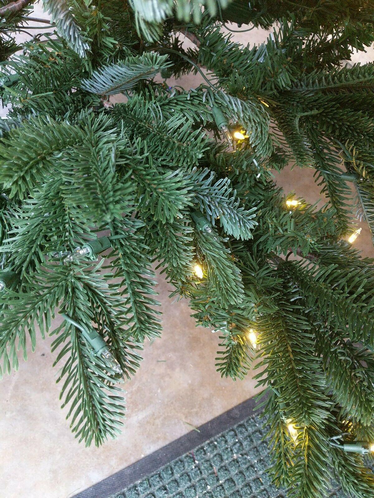 Open Box Defect Lights READ Balsam Hill European Fir 5.5' Tree w Candlelight LED