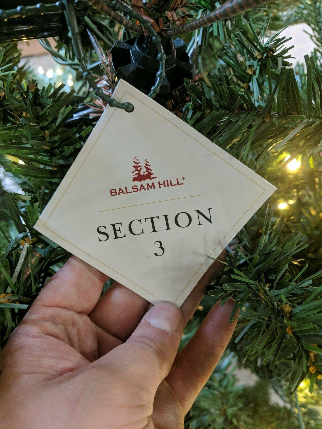 Open Box Defect Lights READ Balsam Hill European Fir 5.5' Tree w Candlelight LED