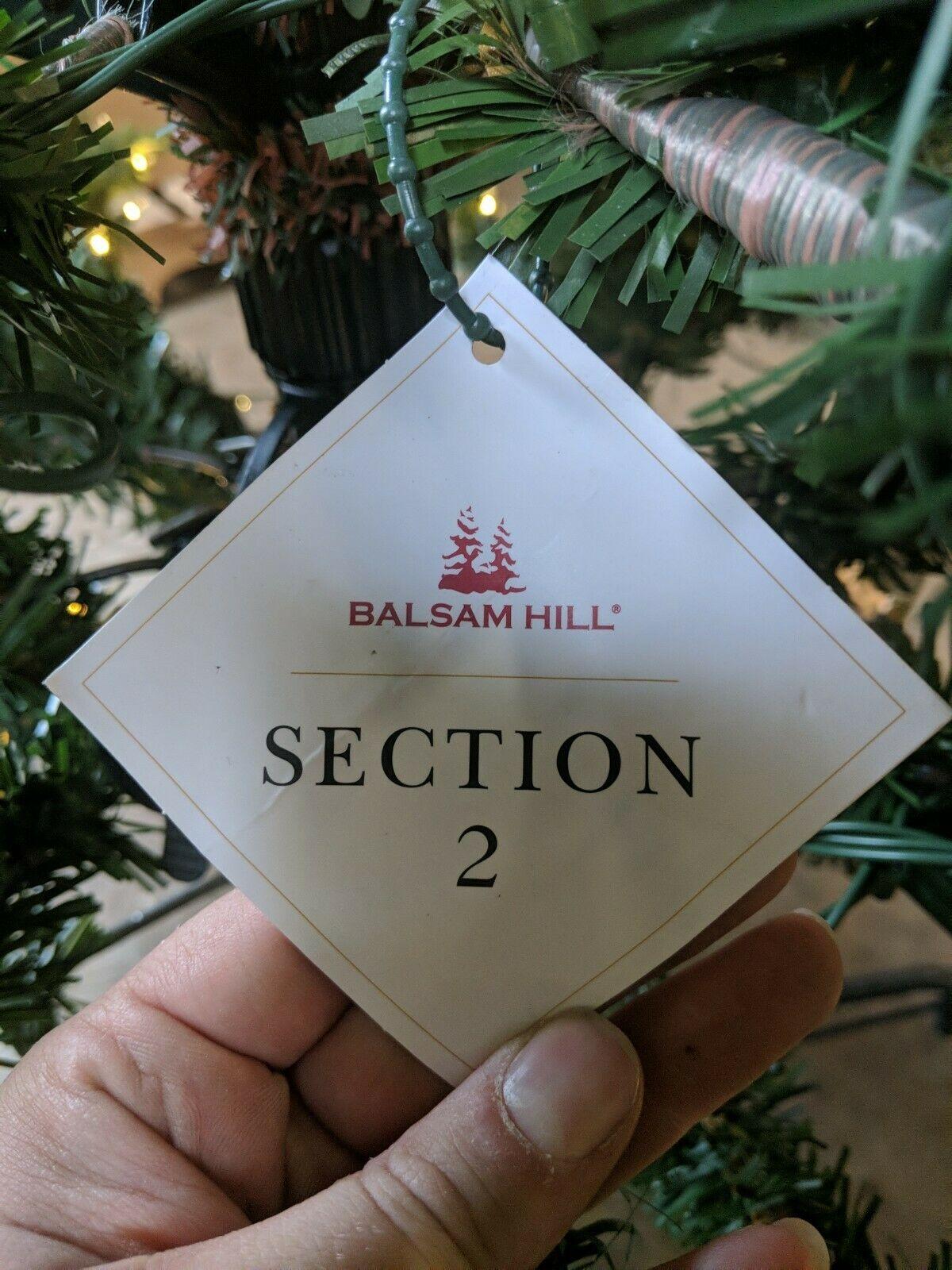 Open Box Defect Lights READ Balsam Hill European Fir 5.5' Tree w Candlelight LED