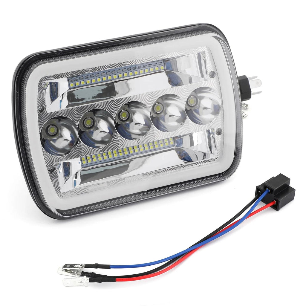 Pair 7x6"LED Headlight Hi/Lo Beam DRL For Chevy Express Cargo Van 1500 2500 3500 Generic