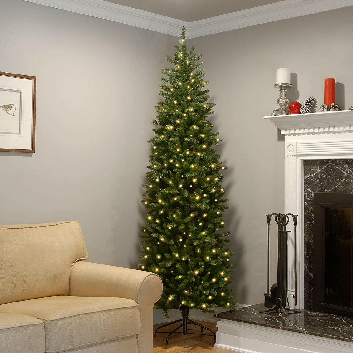 National Tree Company 9ft Pre-Lit KingsArtificial Christmas Tree with Stand