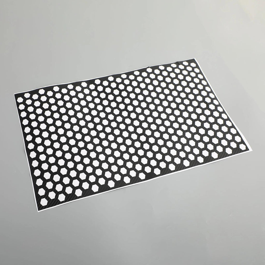 Tail-lamp Decal Accessories Carbon Car Rear Tail Light Cover Honeycomb Sticker Generic