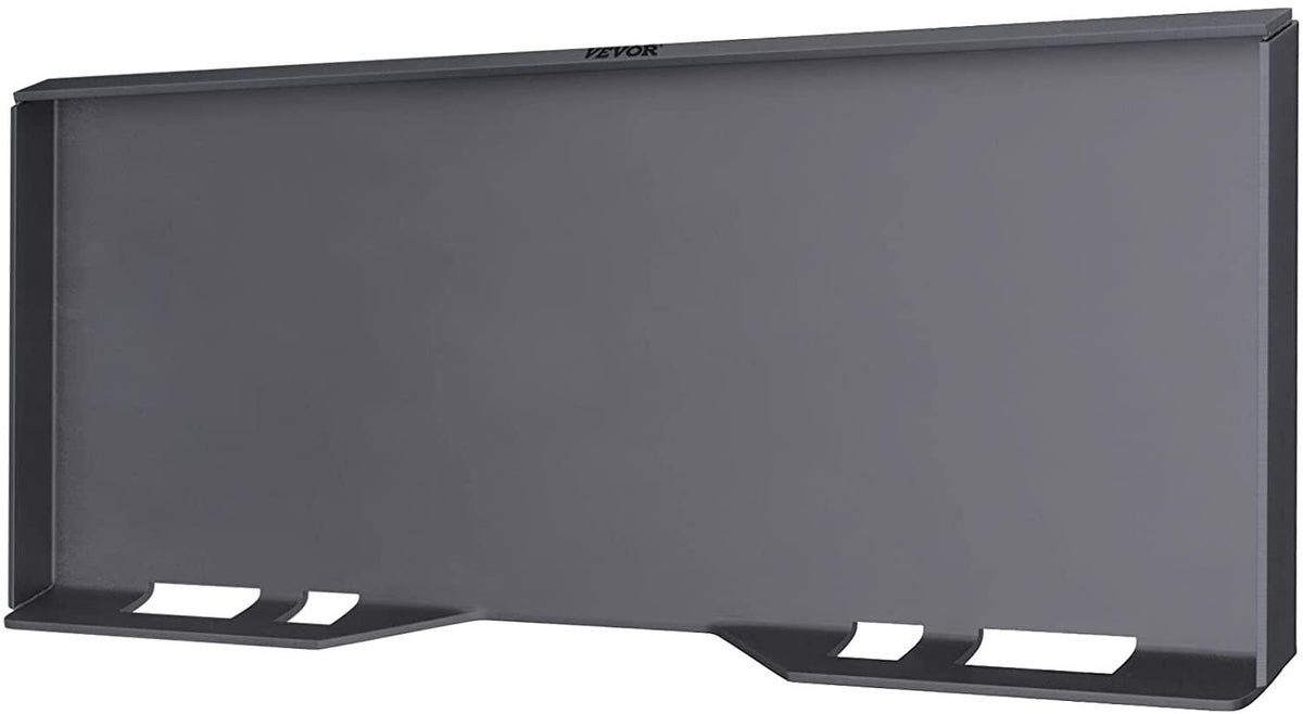 vevor skid steer mount plate thick skid steer attachment plate steel quick attachment loader plate with 3 additional welding rods easy to weld or bolt to different accessories (5/16")