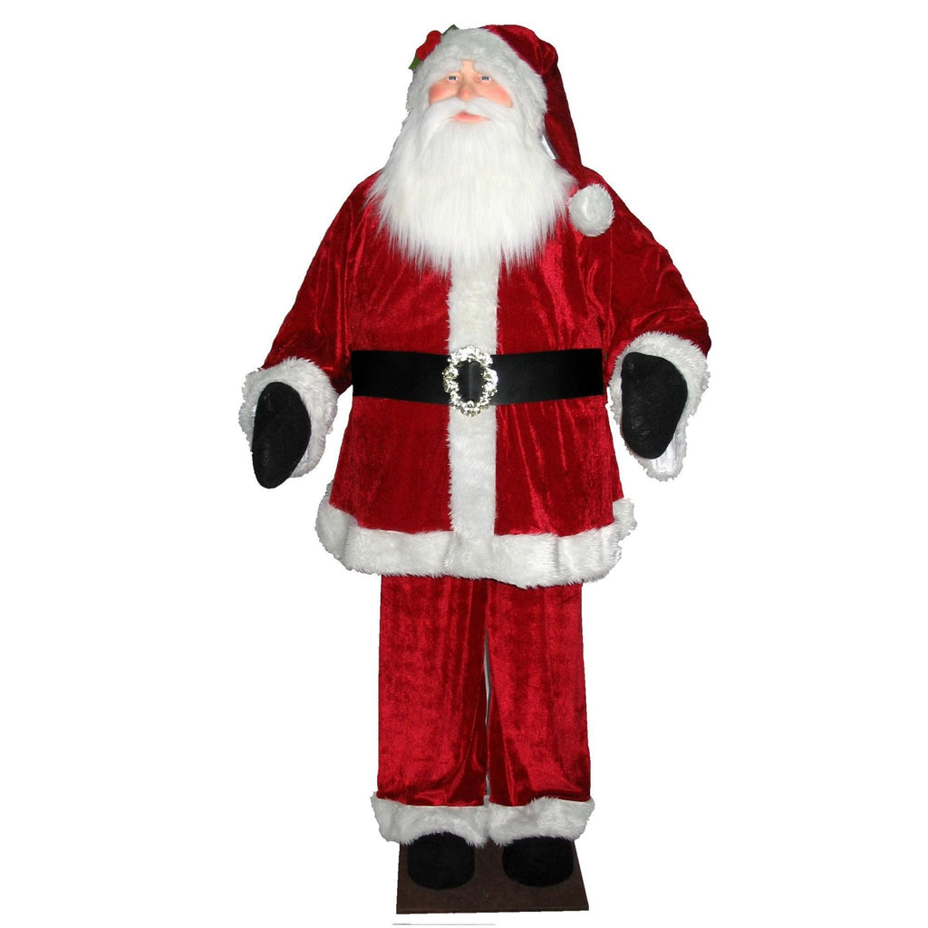 Vickerman 6' Red Velvet Standing or Sitting Santa Unlit. Indoor use only