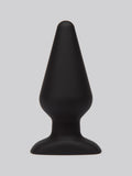 Lovehoney Large Classic Silicone Butt Plug 5.5 Inch, Black