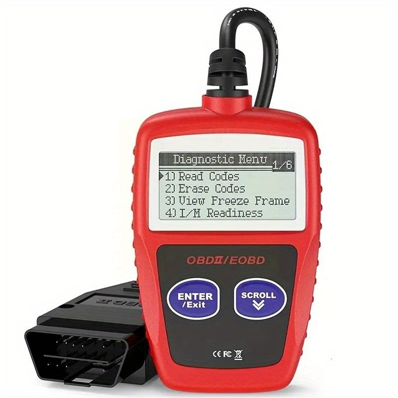 Universal OBD II Car Engine Fault Code Reader Turn Off Engine Light Emission Monitor Status Data Tester Diagnostic Scan MS300 OBD2 MS309 Clear CVN