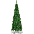 Costway 7.5ft Pre-Lit Hinged Pencil Christmas Tree 350 White Lights