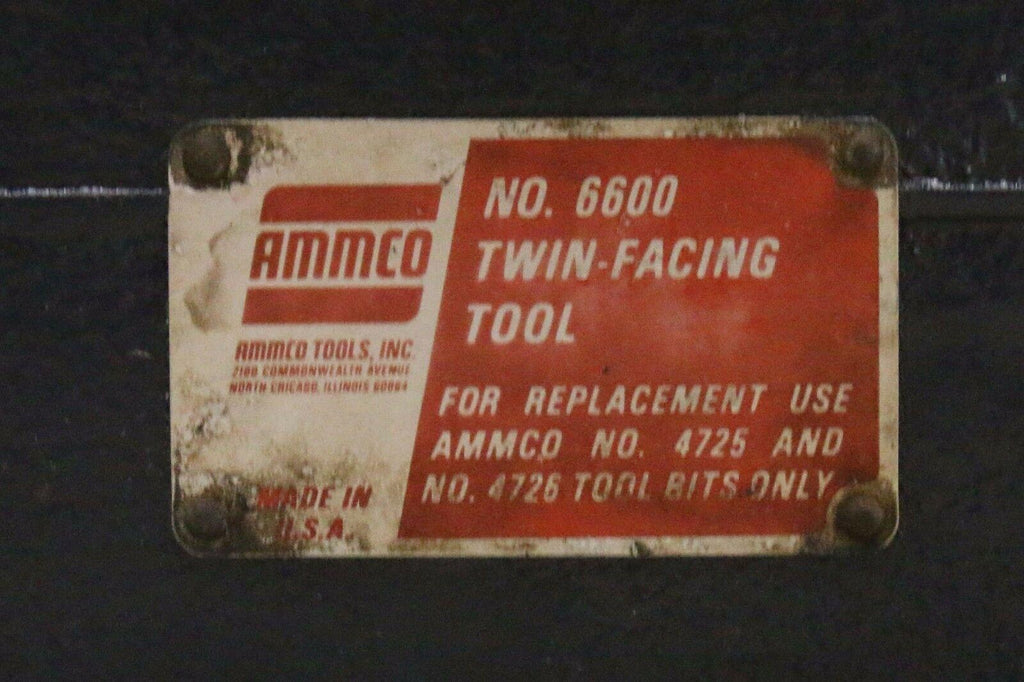Ammco 6600 Dual Facing Tool for 5000/6000 Brake LaHeavy Duty Twin Cutter