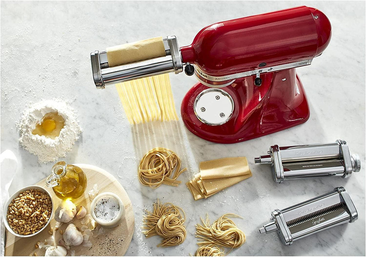KitchenAid 3-Piece Pasta Roller &amp; Cutter Set Attachment, Silver