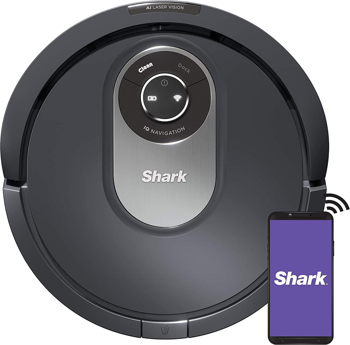 Shark AI Robot Vacuum, Black/Silver (RV2001)