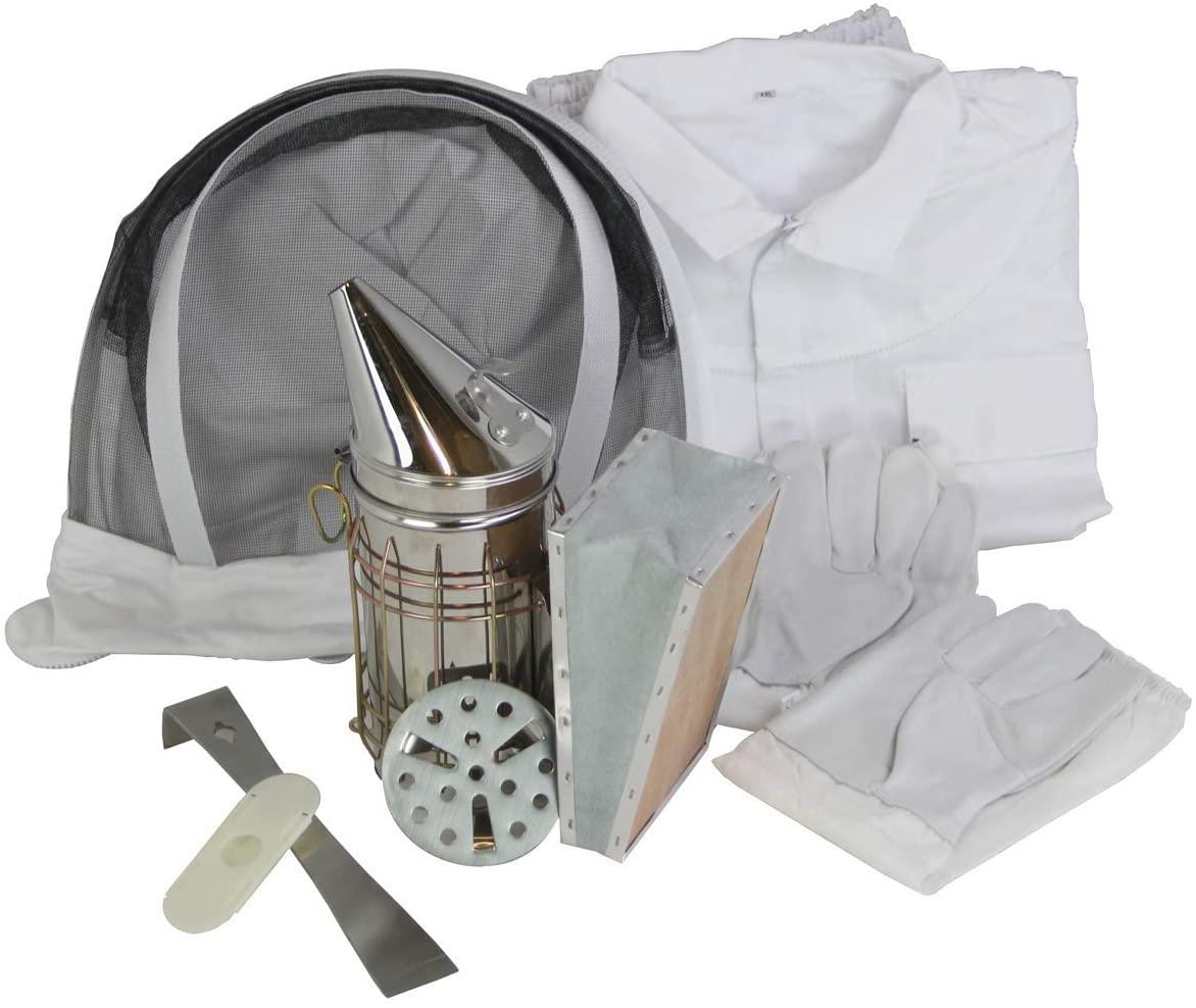 nubee 10 frame starter beehive kit - includes 1 hive body &amp; accessories